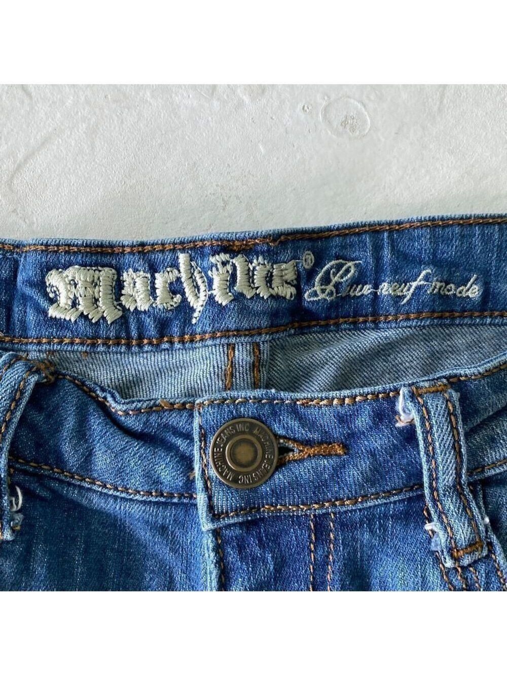 MACHINE Skinny Jeans Medium Blue Size 7 - Picture 3 of 10